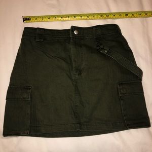 Dark Green Corduroy Skirt